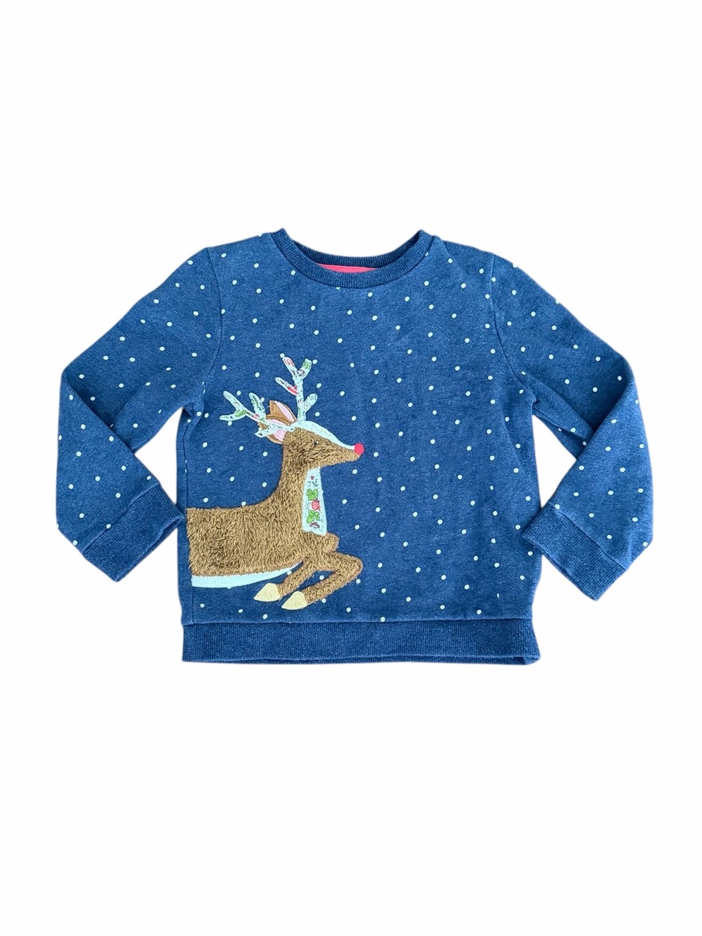 Mini Boden (4|5y) Reindeer Pullover Sweatshirt
